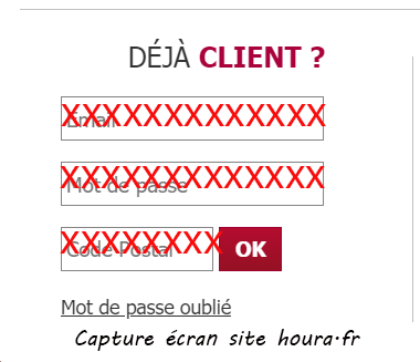se connecter compte houra